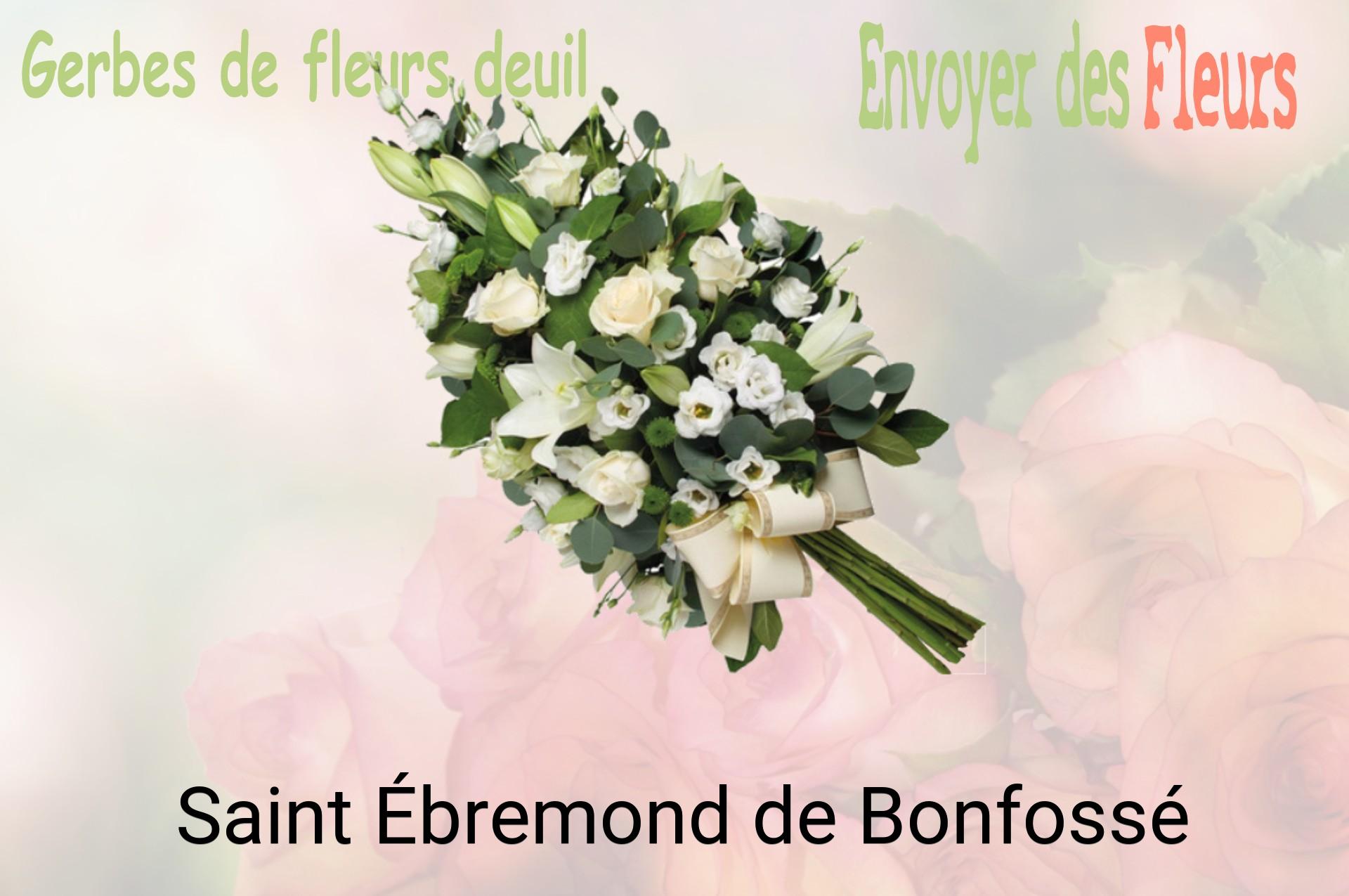 Gerbe de fleurs de deuil livrée à Saint-Ébremond-de-Bonfossé